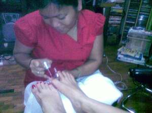 06182009657 Darlene and my two right feet (size 5 and 7)