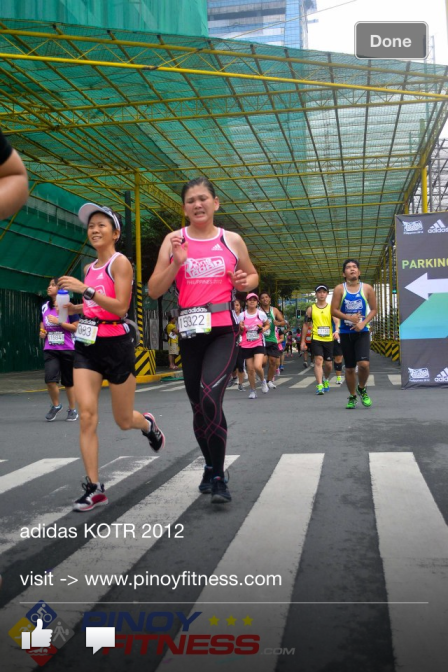Tere on her first 16.8 race (her first road race, actually)
