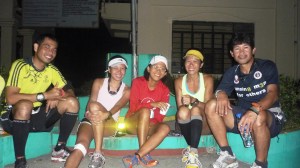 With some of my closest friends from the community. No, we don't really hang out together. We just race most ultras together.