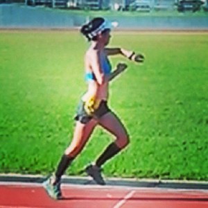 Intense run on Tuesdays chasing my training buddy, Iah. 