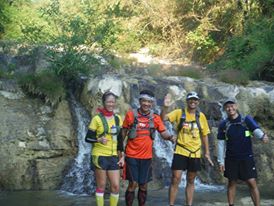 7.5 kilometers into the trails and this welcomes us!