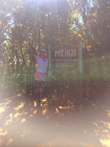 2150 Meters above Sea Level  - Mount Ugo.  Oh yeah, I climbed that!