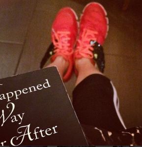 reading and flying away! #shwings on my adidas climacool