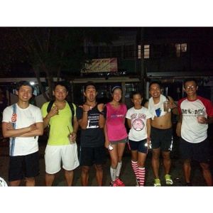 After last night's training.   This is about an hour after we ended training and I am still sweating.