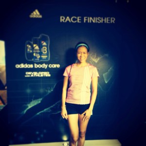 The only thing I can do consistently in my races is to smile at the Finish Line.